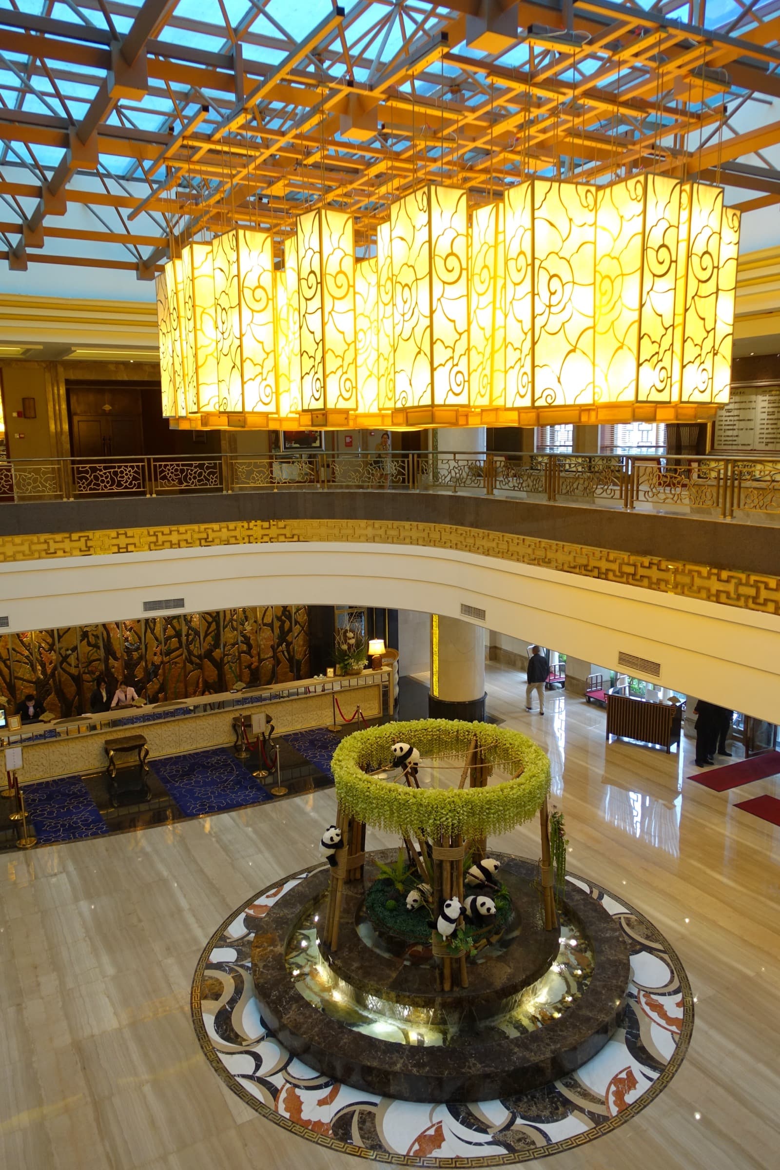 Lobby de hotel en Chengdu, China